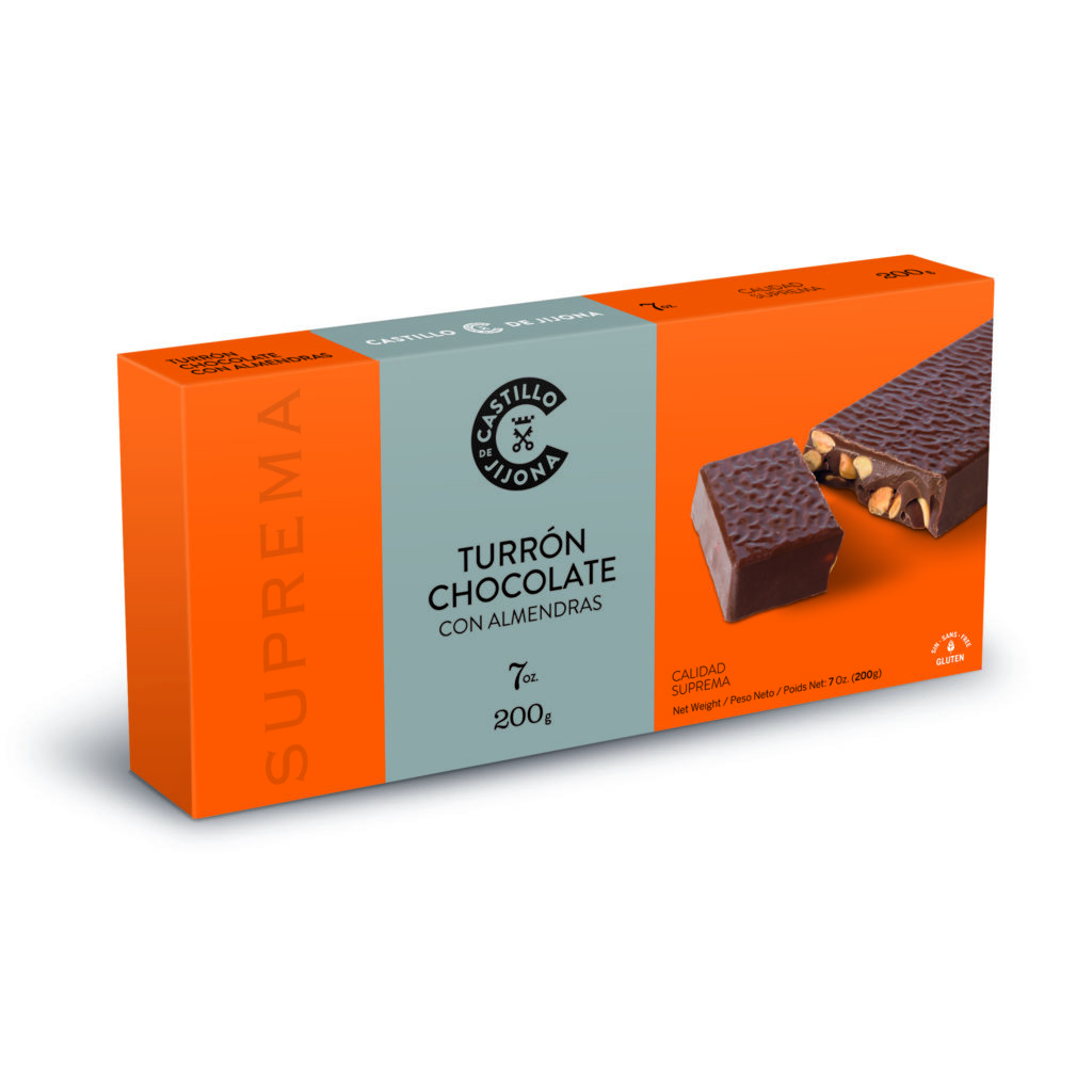 TURRÓN CHOCOLATE CON ALMENDRAS