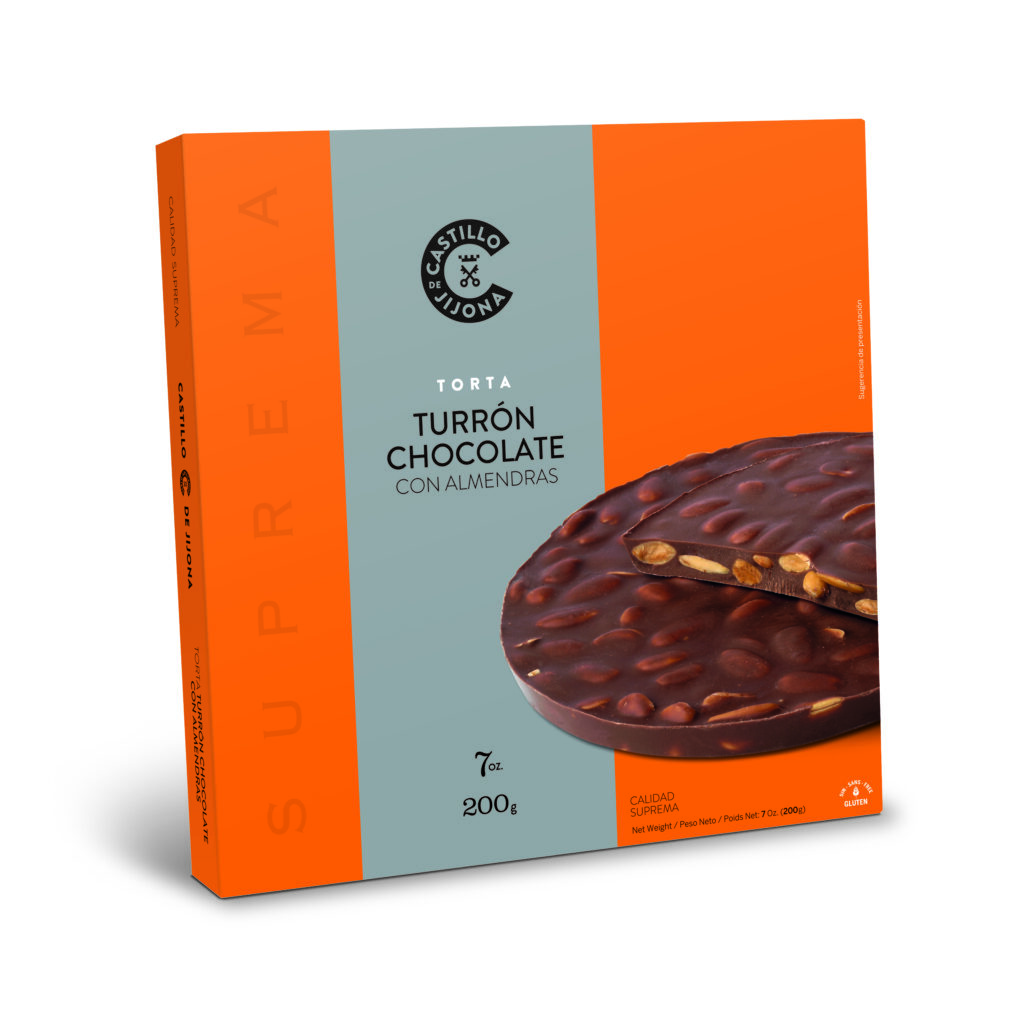 TORTA TURRÓN CHOCOLATE CON ALMENDRAS