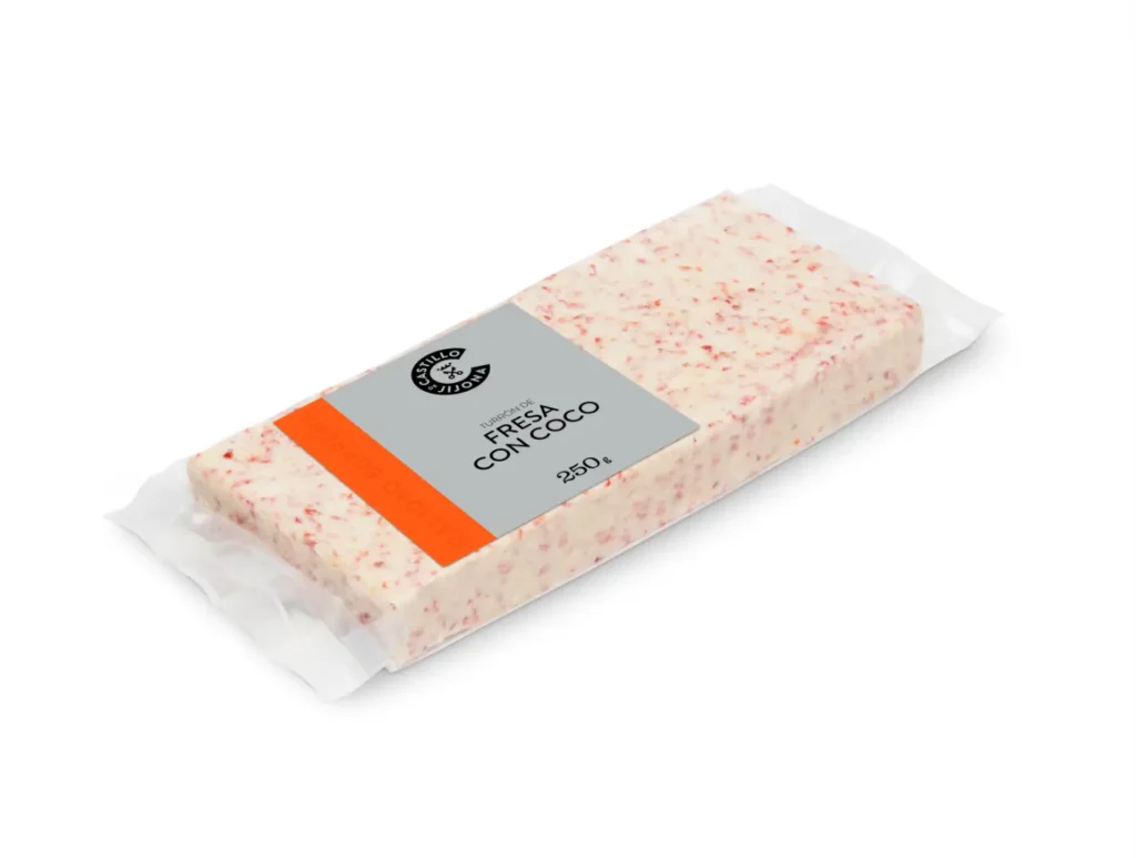 TURRÓN DE FRESA CON COCO - CALIDAD SUPREMA